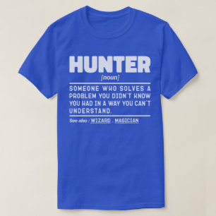 Hunter Noun Definitie Jagen Sarcasme Lover Cool T-shirt