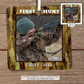 Hunter One fotocamouflage gepersonaliseerd Metalen Ornament