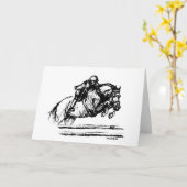 Hunter over hekken schets kaart (Gele Bloem)