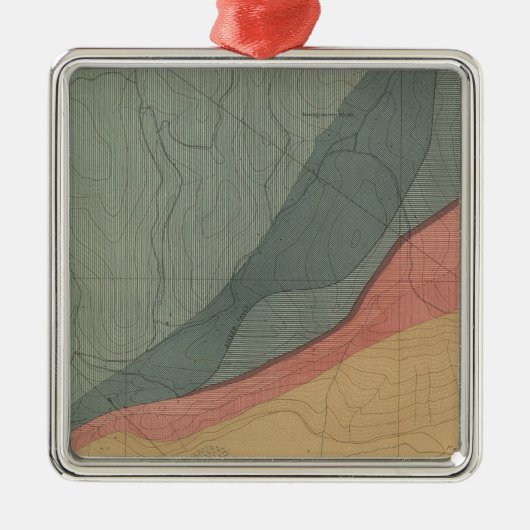 Hunter Park Special Sheet Atlas Map Metalen Ornament (Voorkant)