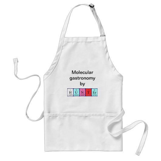 Hunter periodieke table name apron standaard schort (Voorkant)