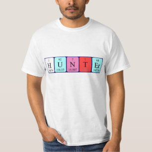 Hunter periodieke table name shirt