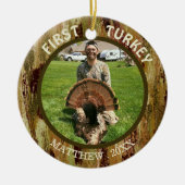 Hunter Photo EERST TURKEY Hunting Camouflage Keramisch Ornament (Voorkant)