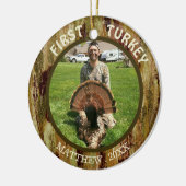 Hunter Photo EERST TURKEY Hunting Camouflage Keramisch Ornament (Links)