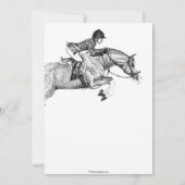 Hunter Pony Birthday Party Invitation Kaart (Achterkant)