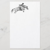 Hunter Pony Pointillism Briefpapier (Voorkant)