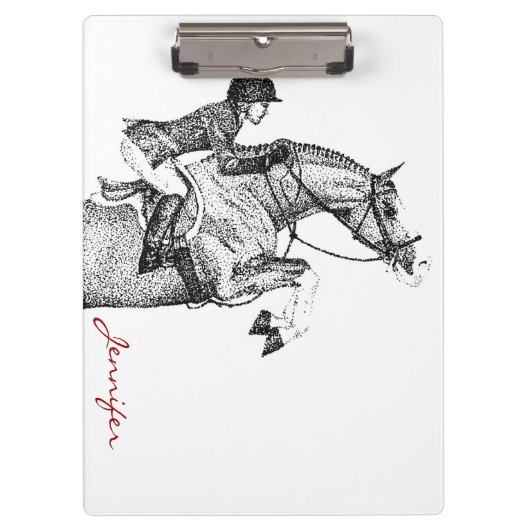 Hunter Pony Pointillism Klembord (Voorkant)