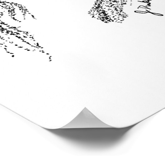 Hunter Pony Pointillism Poster (Hoek)