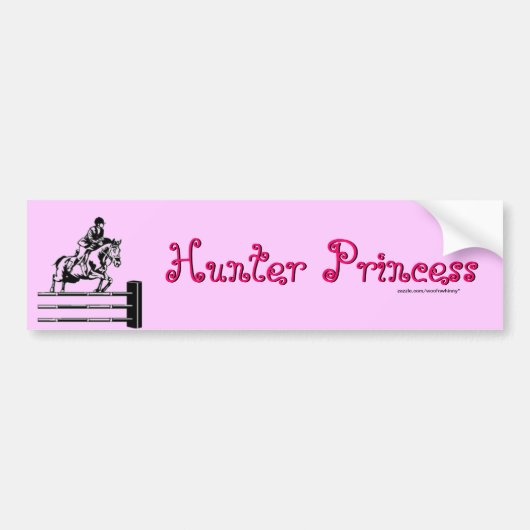 Hunter Princess Bumpersticker (Voorkant)