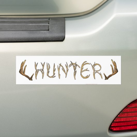 Hunter rack bumpersticker (Op auto)
