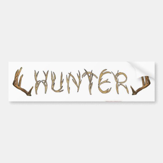 Hunter rack bumpersticker (Voorkant)