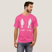 Hunter Rifle Funny Husband Pistool T-shirt (Voorkant volledig)
