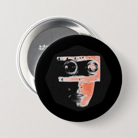 Hunter Ronde Button 7,6 Cm (Voorkant /achterkant)