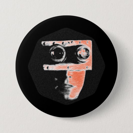 Hunter Ronde Button 7,6 Cm (Voorkant)