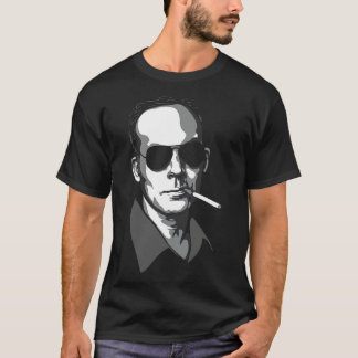 Hunter S Thompson grijstinten T-shirt