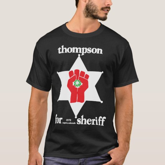 Hunter S Thompson voor Sheriff Essential T-Shirt (Voorkant)