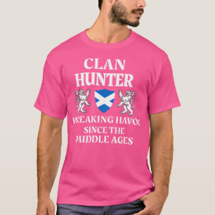 Hunter Schotse familie Clan Schotland Naam T-shirt