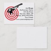 Hunter-schutter gericht op geweergeweer visitekaartje (Voorkant / Achterkant)