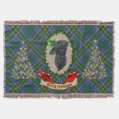 Hunter Scottie Dog Kerstmis Throw Blanket Deken (Voorkant)