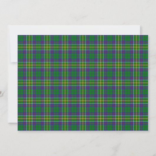 Hunter Scottish Wedding Invitation Kaart (Achterkant)