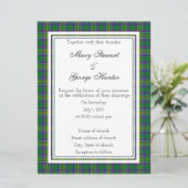 Hunter Scottish Wedding Invitation Kaart (Staand voorkant)