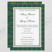 Hunter Scottish Wedding Invitation Kaart (Voorkant / Achterkant)