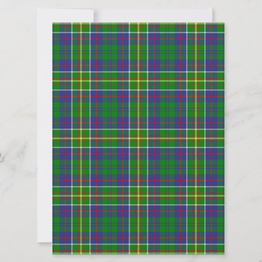 Hunter Scottish Wedding Invitation Kaart (Achterkant)