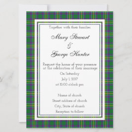 Hunter Scottish Wedding Invitation Kaart