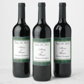 Hunter Scottish Wedding Wine Label Wijn Etiket (Flessen)