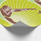 Hunter Shooting A Goose Cadeaupapier