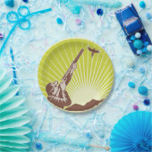 Hunter Shooting A Goose Papieren Bordje (Feest)