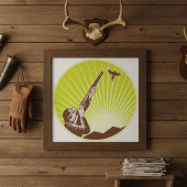 Hunter Shooting A Goose Poster