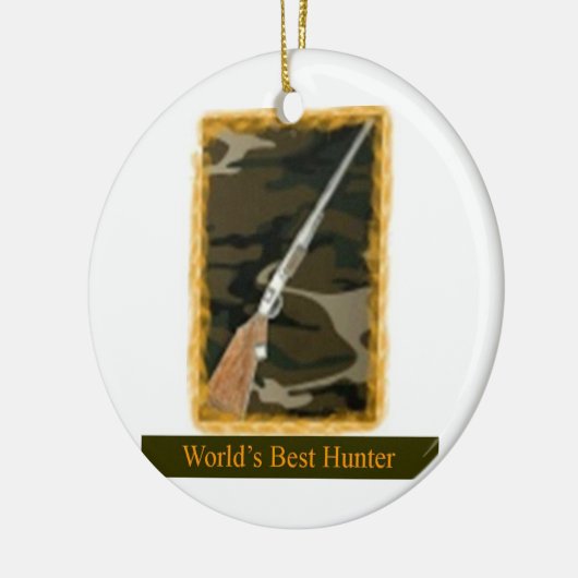 Hunter-sierbloem Keramisch Ornament (Links)