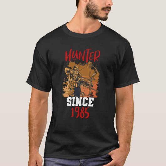 Hunter sinds 1985 t-shirt (Voorkant)
