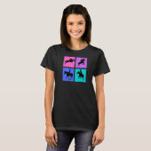 Hunter Springpaard onder tuig Premium T-shirt (Voorkant volledig)