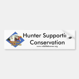 Hunter Support Conservation. Bumpersticker