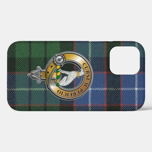Hunter Tartan & Badge Case-Mate iPhone Case (Achterkant (horizontaal))