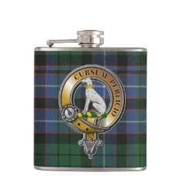 Hunter Tartan & Badge Heupfles
