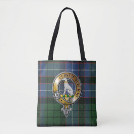 Hunter Tartan & Badge Tote Bag