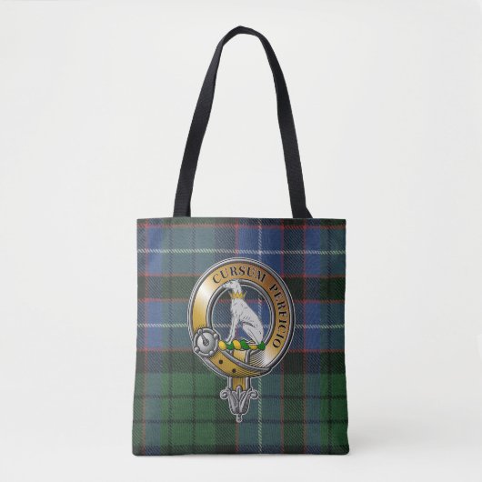 Hunter Tartan & Badge Tote Bag (Voorkant)