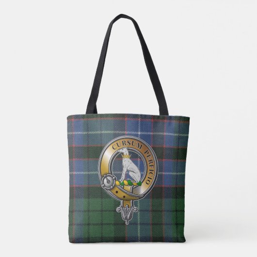 Hunter Tartan & Badge Tote Bag (Achterkant)
