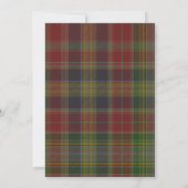 Hunter Tartan bruiloft uitnodiging (Achterkant)