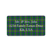 Hunter Tartan Label (Voorkant)