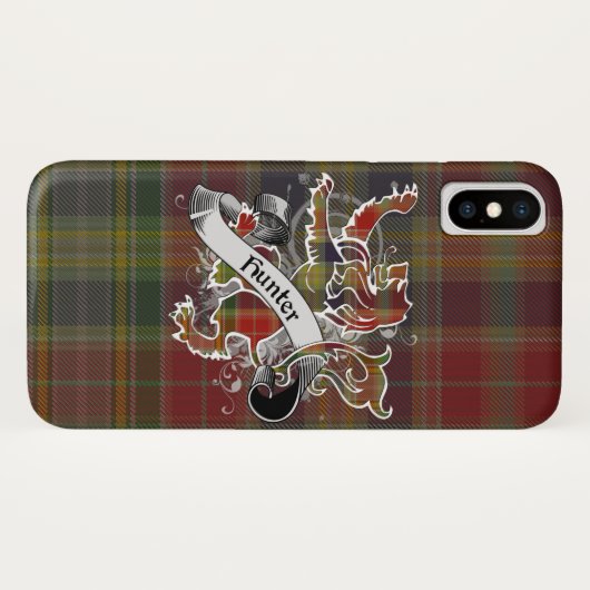 Hunter Tartan Lion Case-Mate iPhone Case (Achterkant (horizontaal))