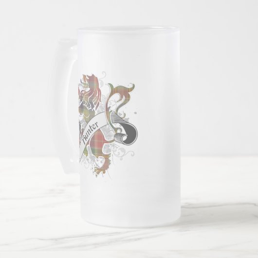 Hunter Tartan Lion Matglas Bierpul (Voorkant links)