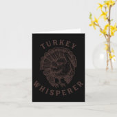 Hunter Thanksgiving Turkije Whisperer Turkey Kaart (Gele Bloem)