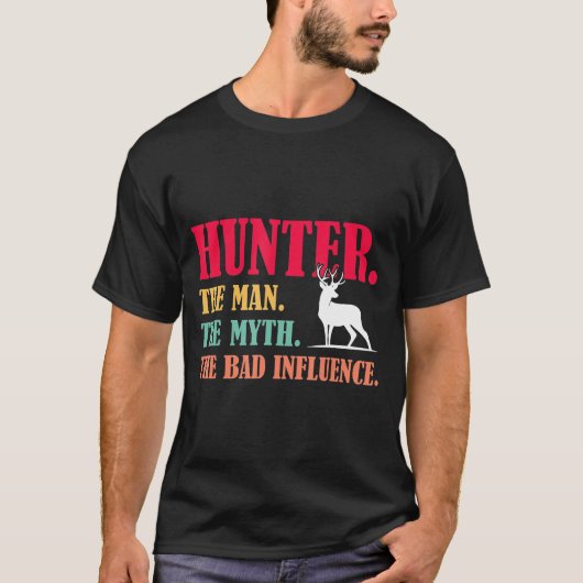 Hunter The Bad Influence Hunter Cool T-shirt (Voorkant)