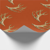 Hunter Theme Deer Antlers Gift Wrap Cadeaupapier (Hoek)