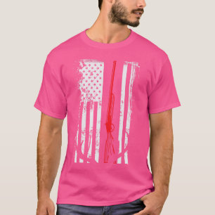 Hunter USA Pistool Amerikaanse vlag herten geweer  T-shirt