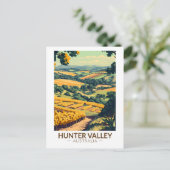 Hunter Valley Australië Illustratie Reiskunst Briefkaart (Staand voorkant)